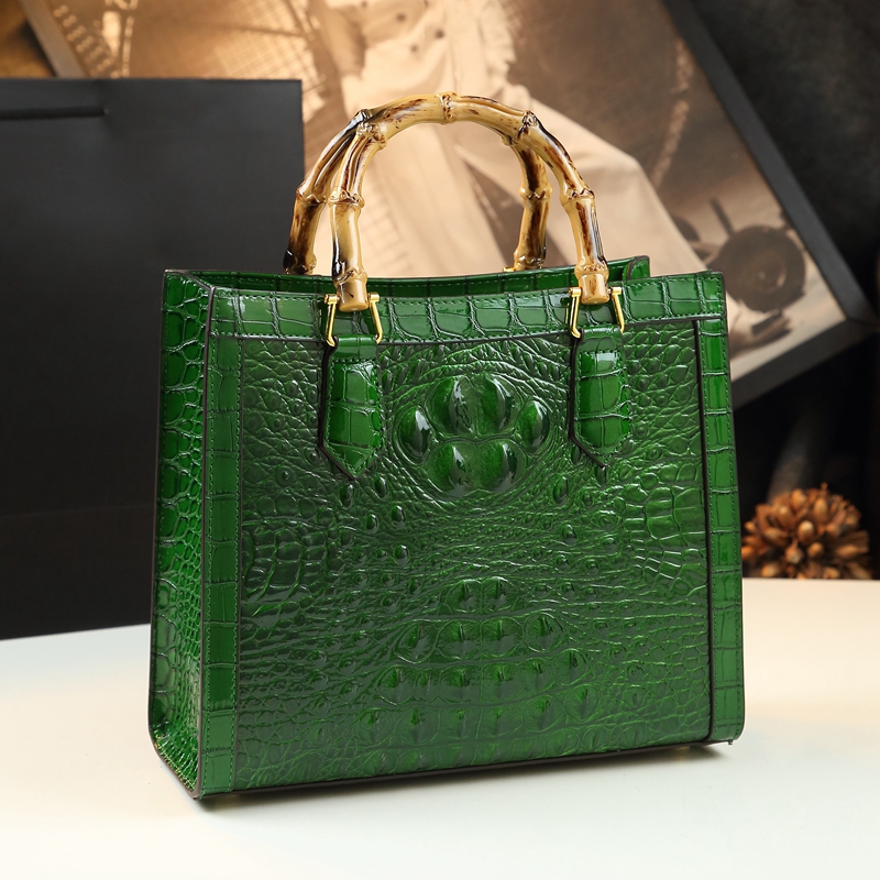 Luxury Bags Lv - Crocodile Pattern Leather Women's Handbags Real