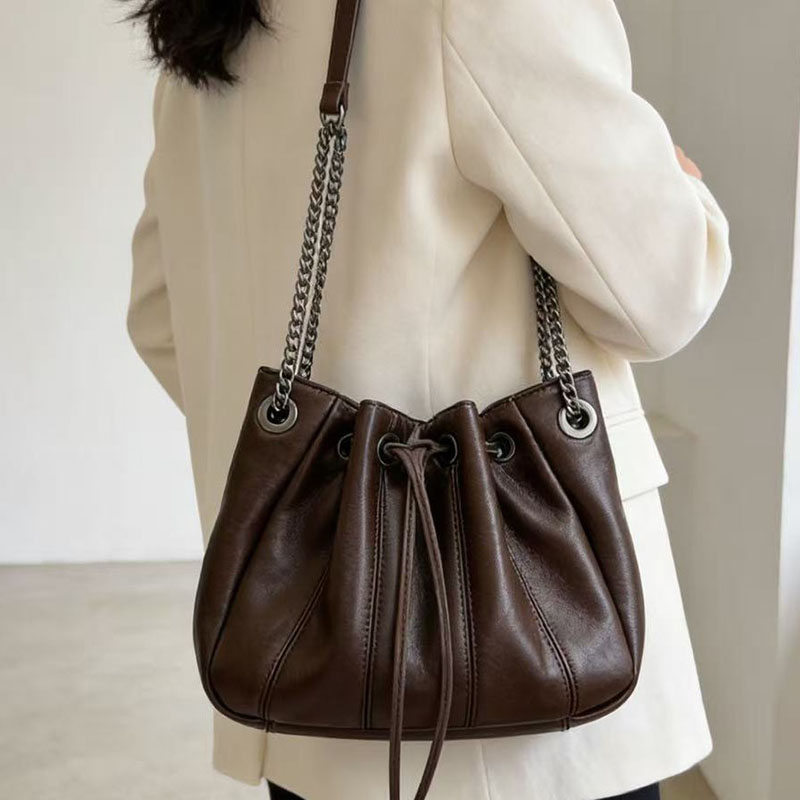 Luxury Bags Sling - Fashion Drawstring Bucket Bag Luxury Quilting