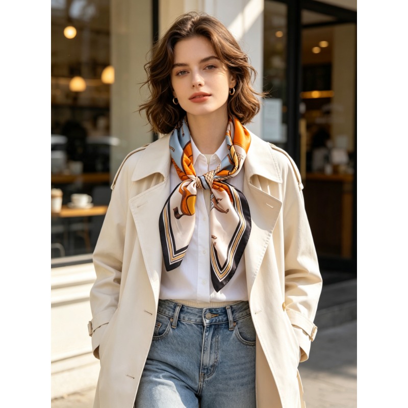 Luxury Bags For Travel - Luxury 100% MULBERRY SILK Square Scarf