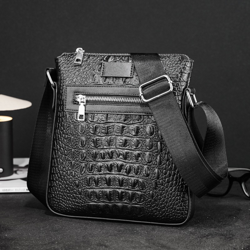 Luxury Bags Sling - Alligator Leather Men's Crossbody Bags Fashion