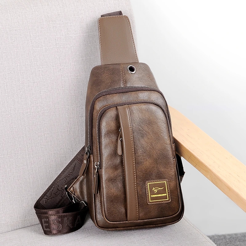 Luxury Bags Sling - Kangaroo Luxury Brand Chest Bag Men