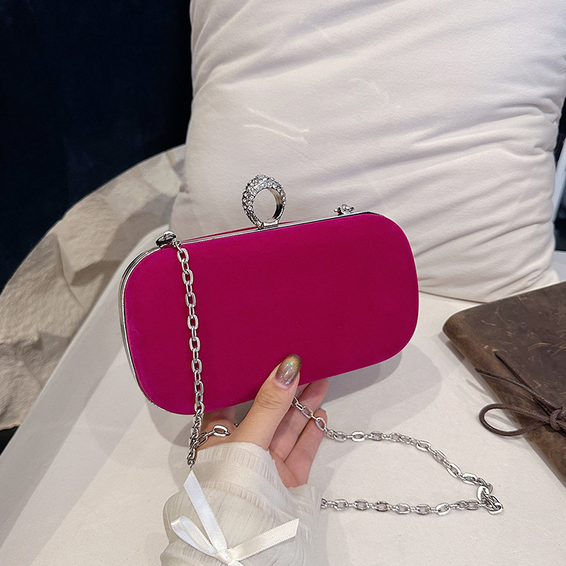 Luxury Bags Vip - Black Velvet Handbag for Women 2025