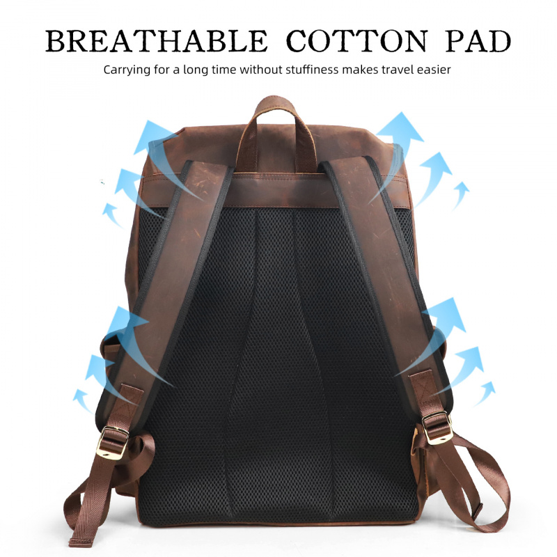 New Arrivals Leather Backpack  - Luxury Bags For Travel 评论和价格