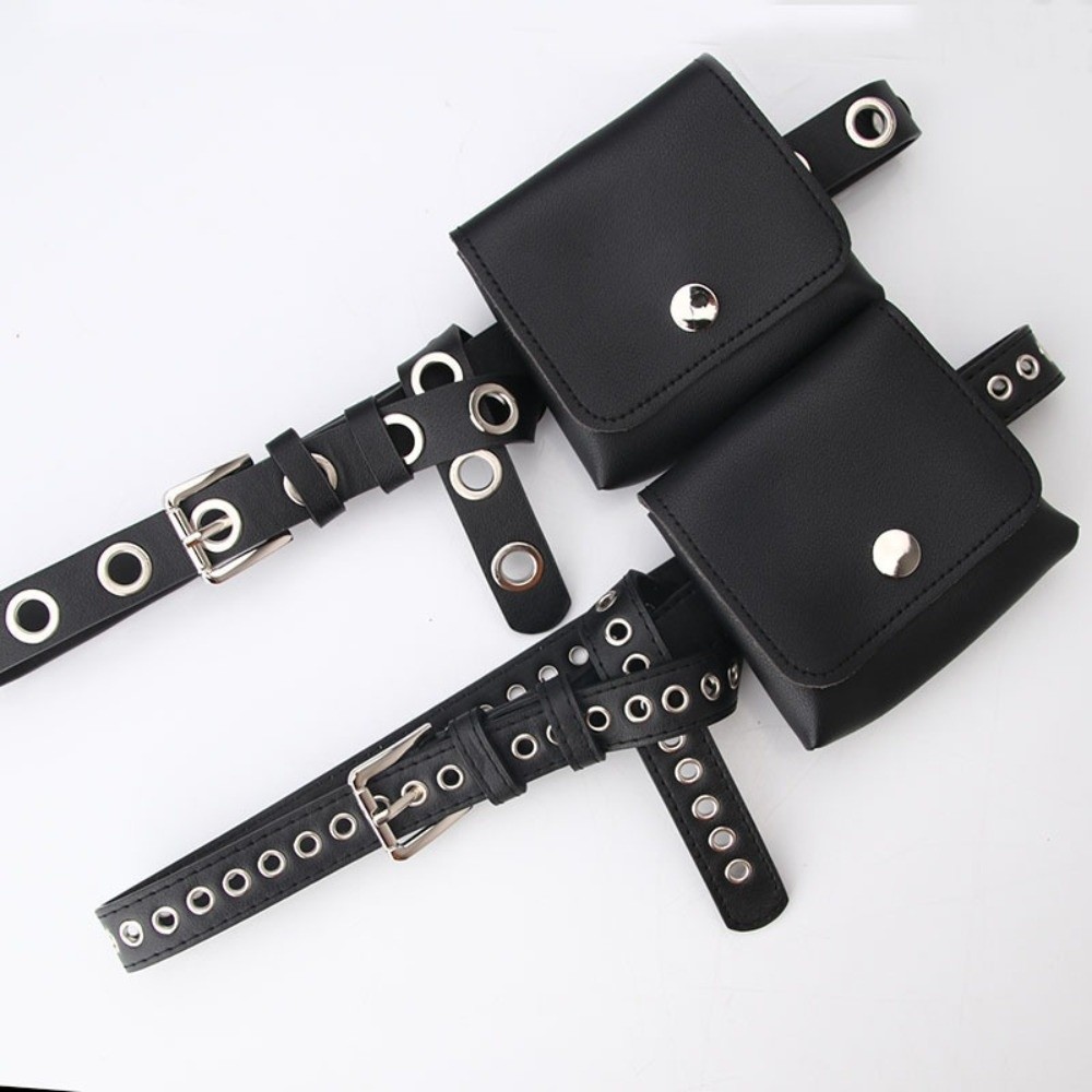 Gifts PU Leather Women Waist B - Belt Bag Leather Wide 评论和价格