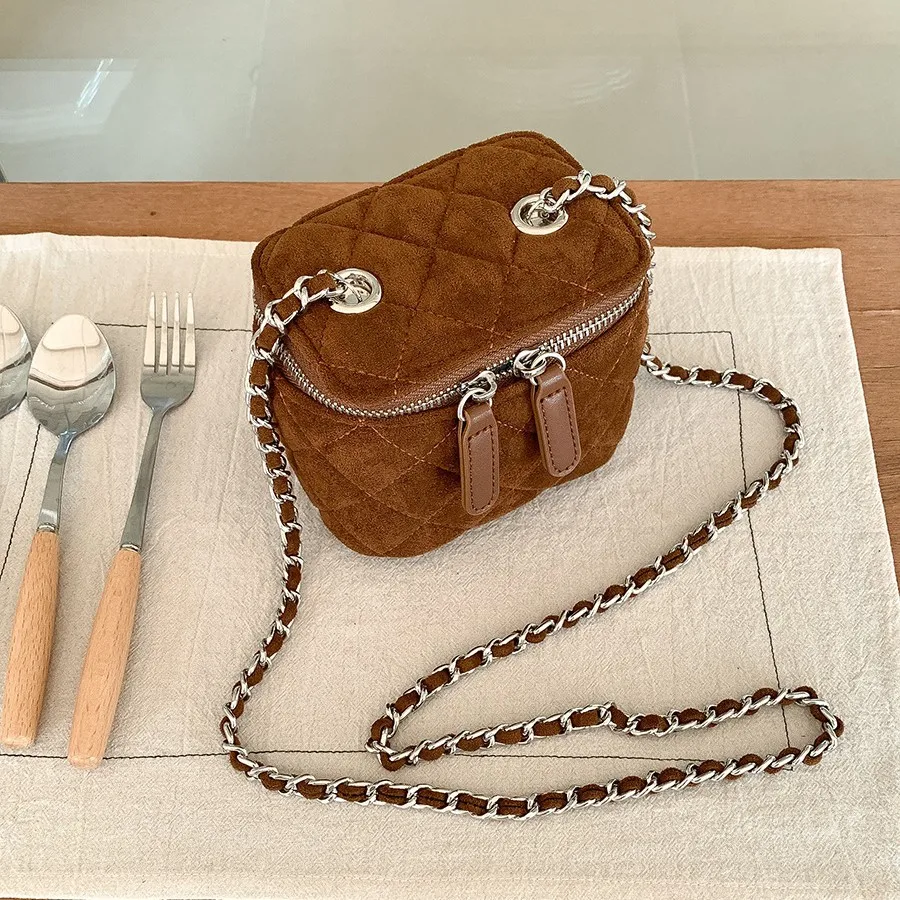 Mini Suede Women Shoulder Bag  - Luxury Bags Sling 评论和价格
