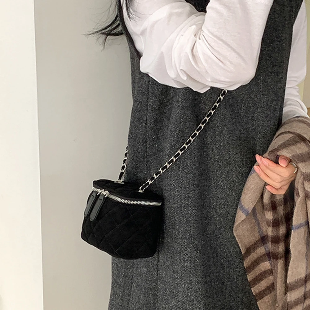Mini Suede Women Shoulder Bag  - Luxury Bags Sling 评论和价格