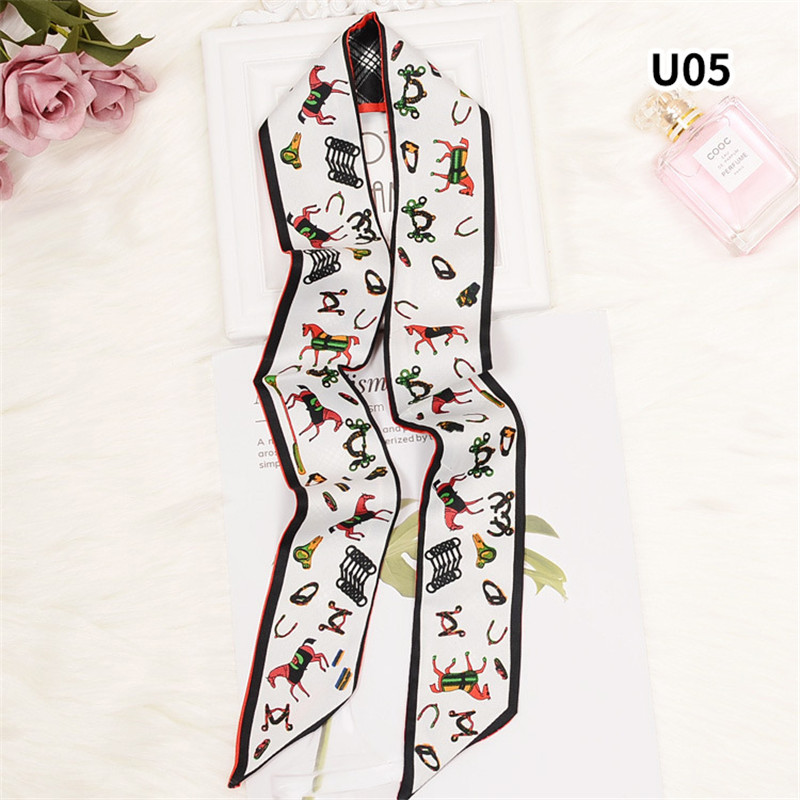 Horse Plaid Skinny Scarf Women - Luxury Bags Casual 评论和价格
