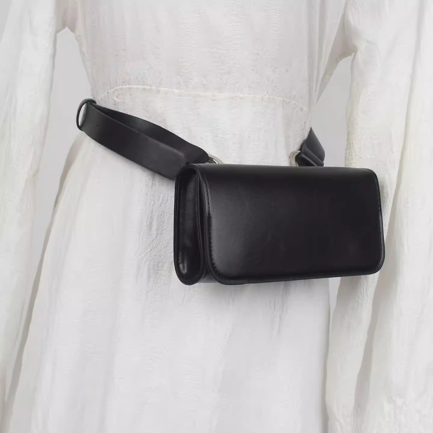 PU Leather Bag Belt Men Women  - Belt Bag Leather Wide 评论和价格