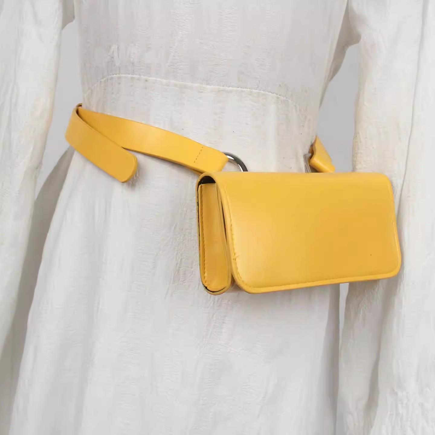 PU Leather Bag Belt Men Women  - Belt Bag Leather Wide 评论和价格