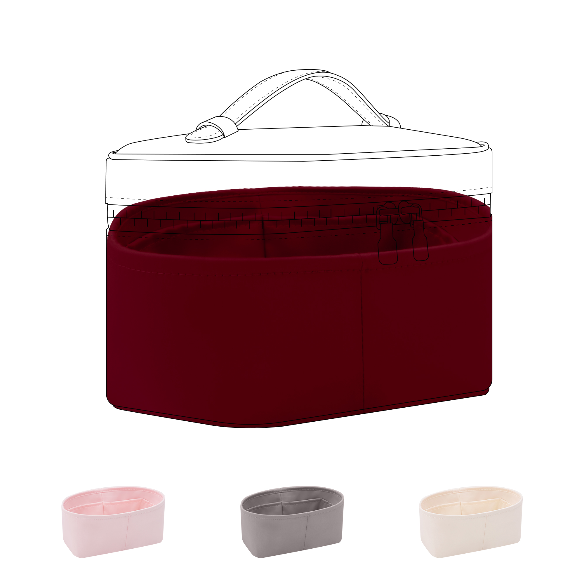 DGAZ Silk Purse Organizer Inse - Luxury Bags Lv 评论和价格
