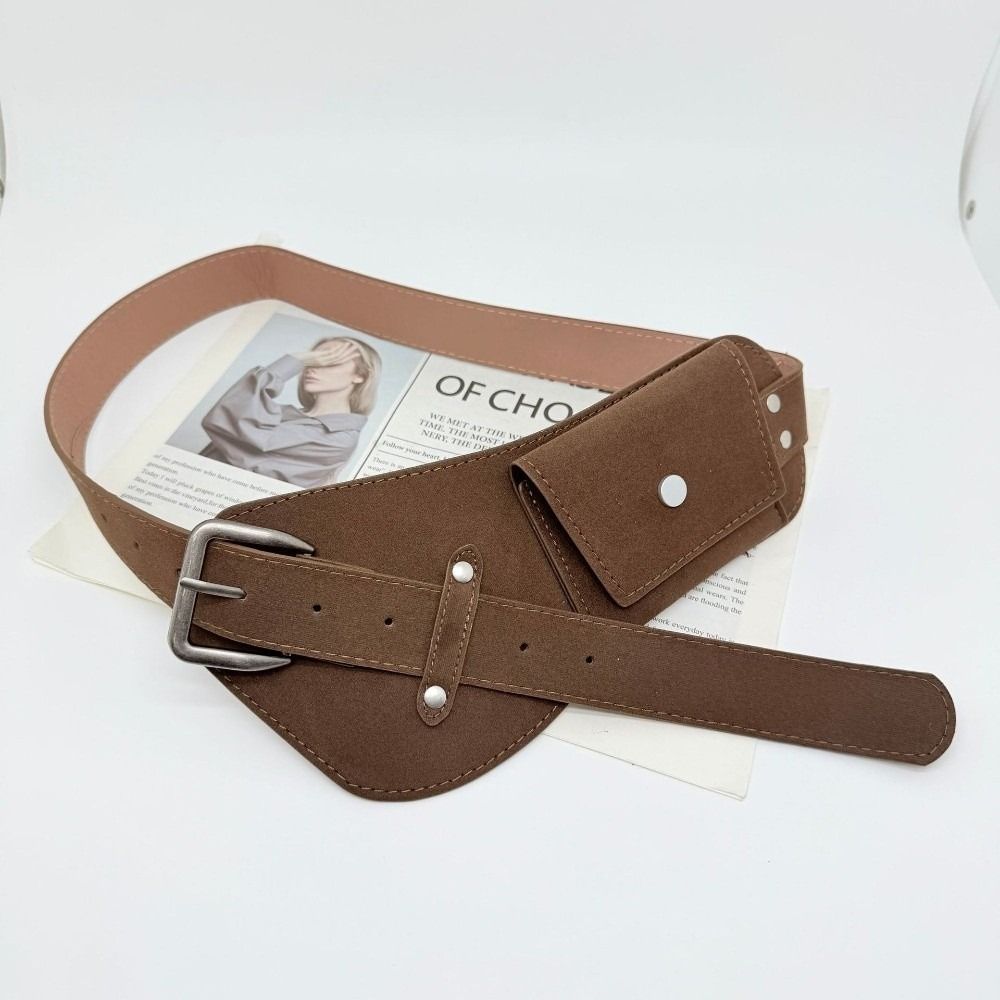 Western Cowboy Style PU Pin Bu - Belt Bag Leather Wide 评论和价格