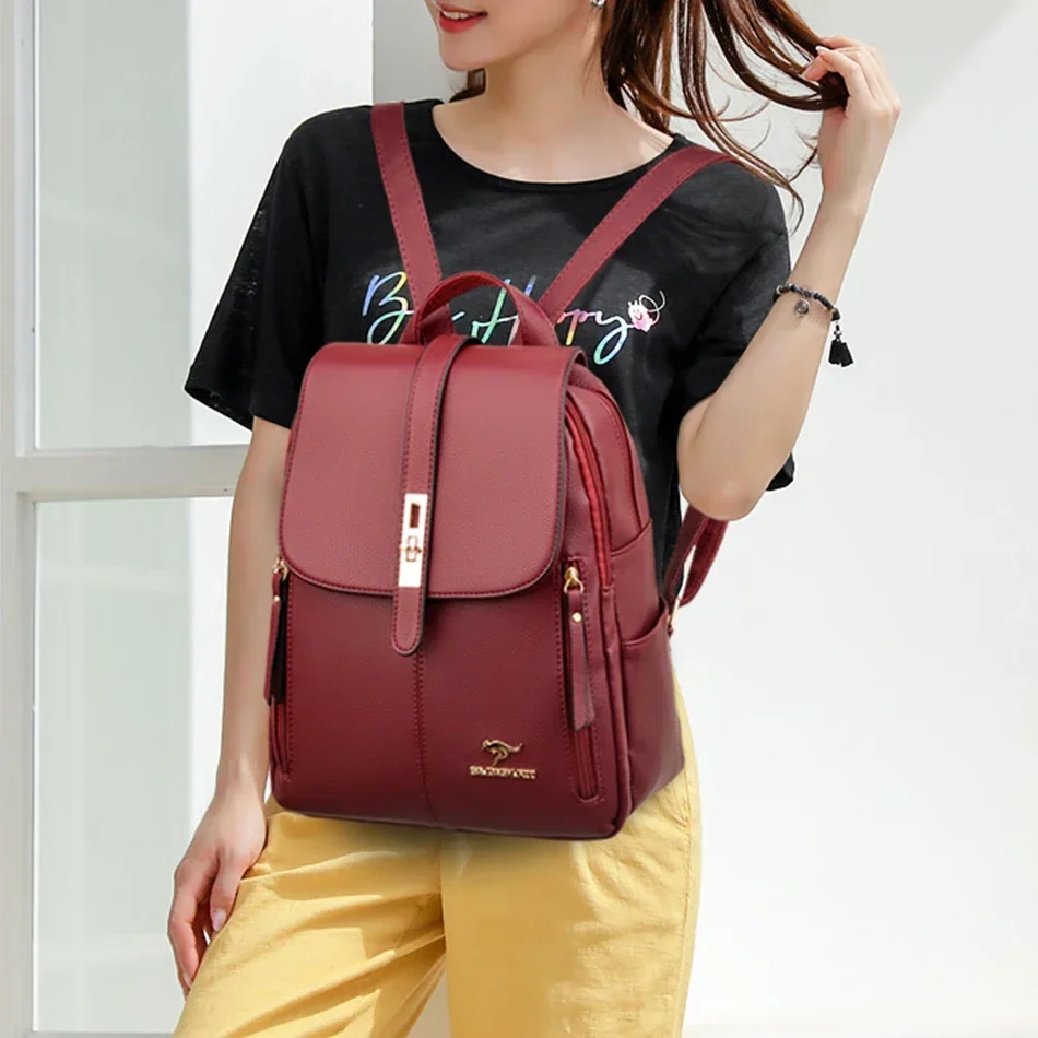 Women Leather Large Capacity B - Luxury Bags For Travel 评论和价格