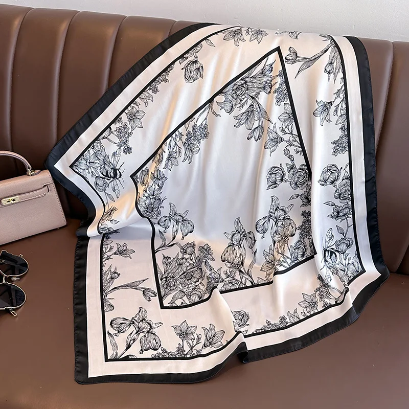 70*70cm Luxury Floral Print Si - Luxury Bags Casual 评论和价格