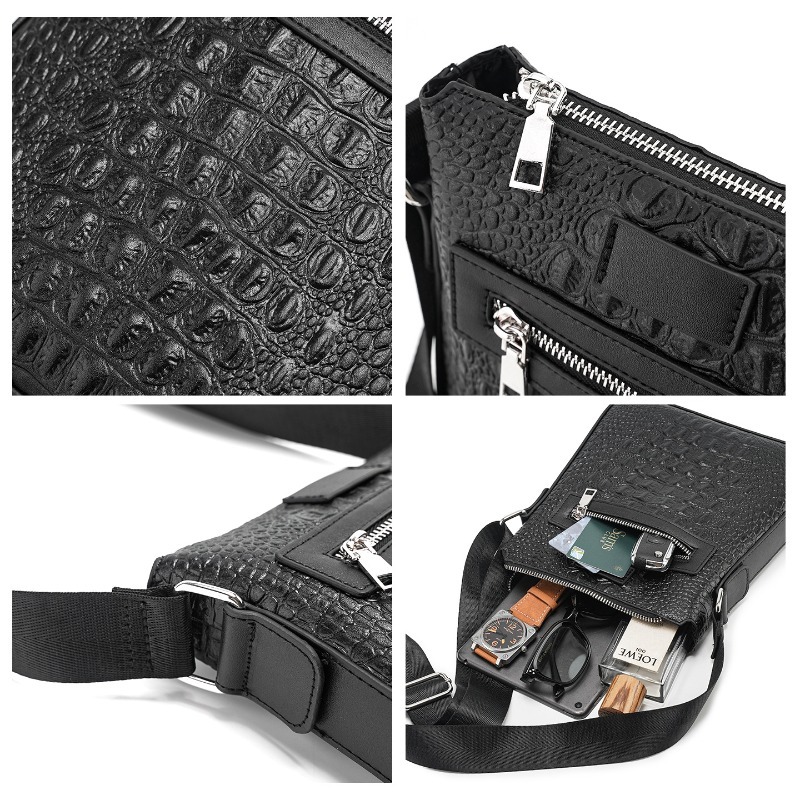 Alligator Leather Men's Crossb - Luxury Bags Sling 评论和价格