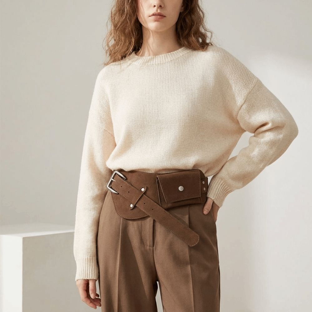 Fashion PU Pin Buckle Waistban - Belt Bag Leather Wide 评论和价格