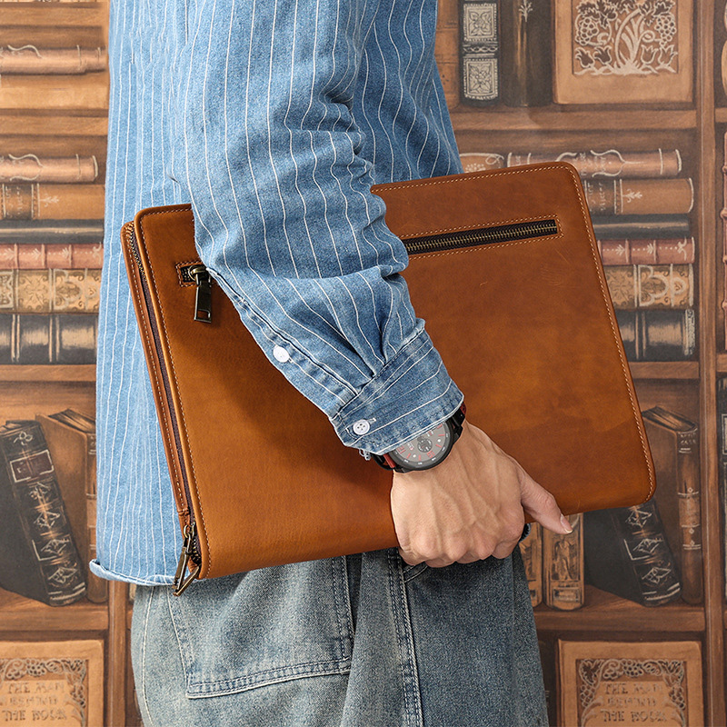 Crazy Horse leather Ipad case  - Luxury Bags For Laptop 评论和价格