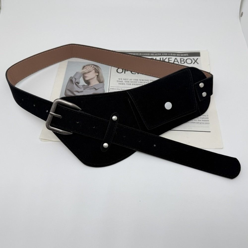 Fashion PU Pin Buckle Waistban - Belt Bag Leather Wide 评论和价格