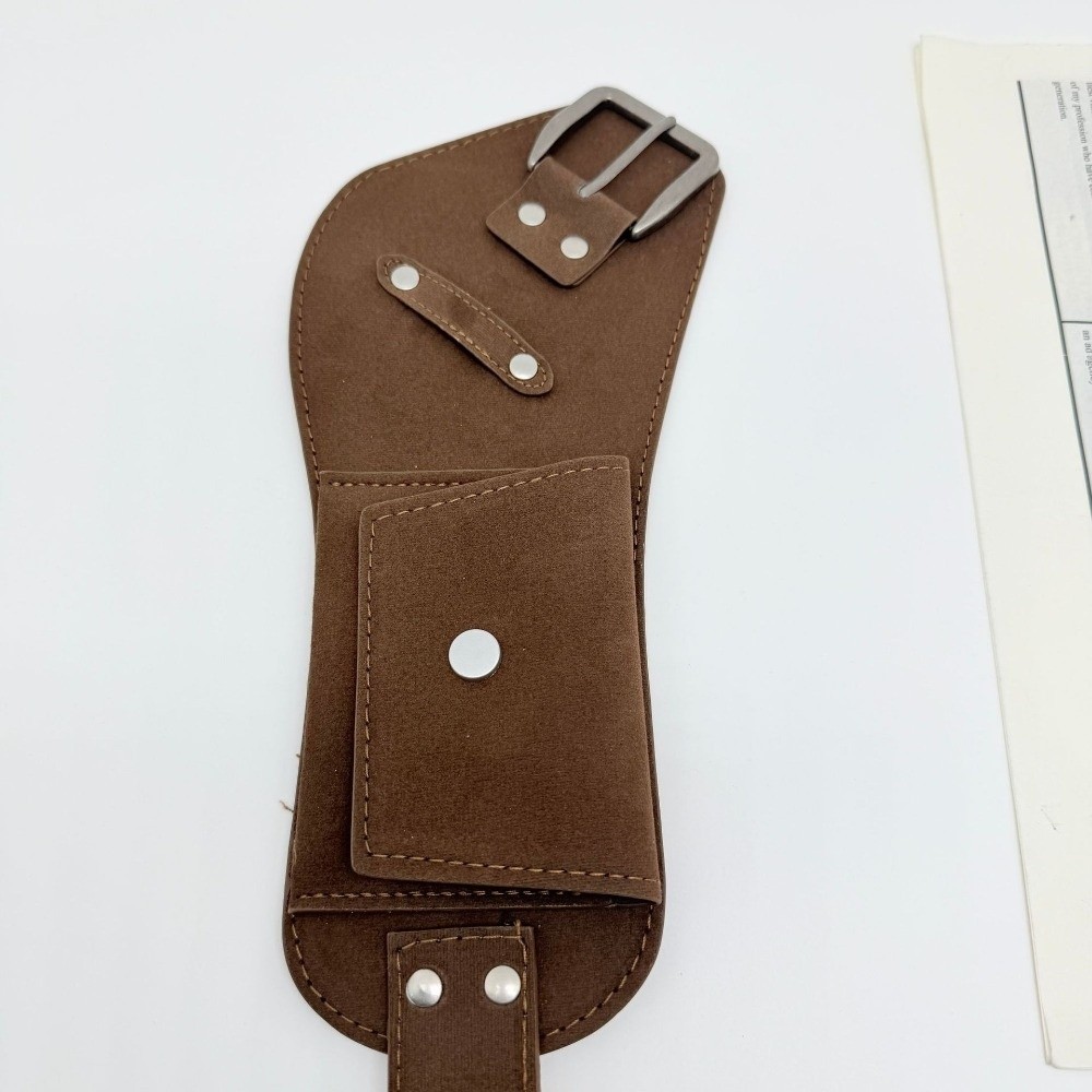 Vintage PU Pin Buckle Waistban - Belt Bag Leather Wide 评论和价格
